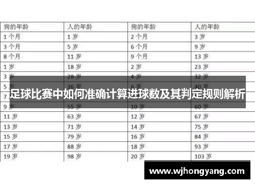 足球比赛中如何准确计算进球数及其判定规则解析